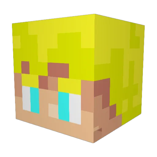 Bitiatus Minecraft avatar head, 3D render