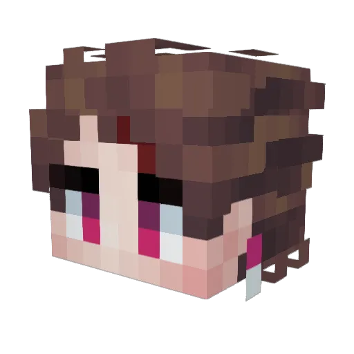 BitixYT Minecraft avatar head, 3D render