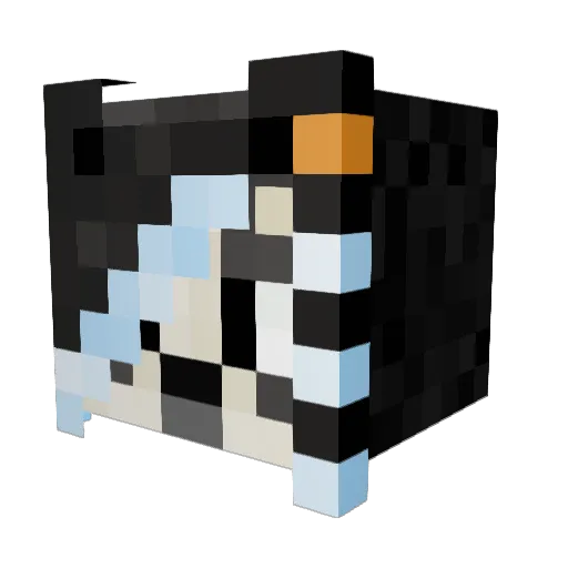 Bitley Minecraft avatar head, 3D render