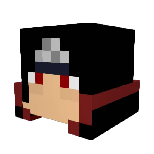 Bitofcake Minecraft avatar head, 3D render