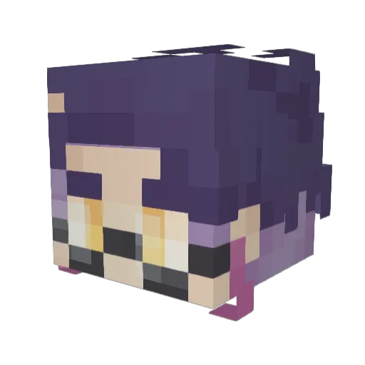 Bitpod Minecraft avatar head, 3D render