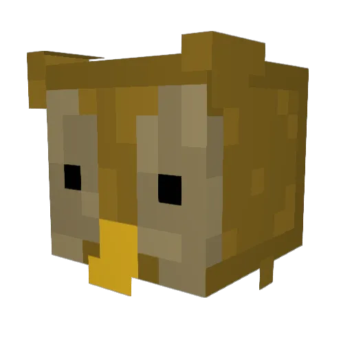 BitsByter Minecraft avatar head, 3D render