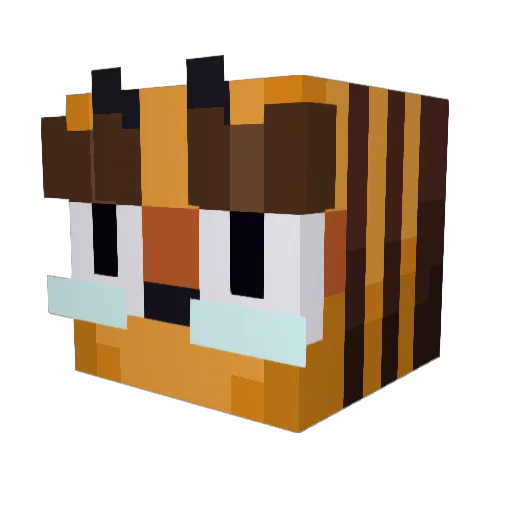 Minecraft-Avatar von BitsNPiece: Kopf als 3D-Render