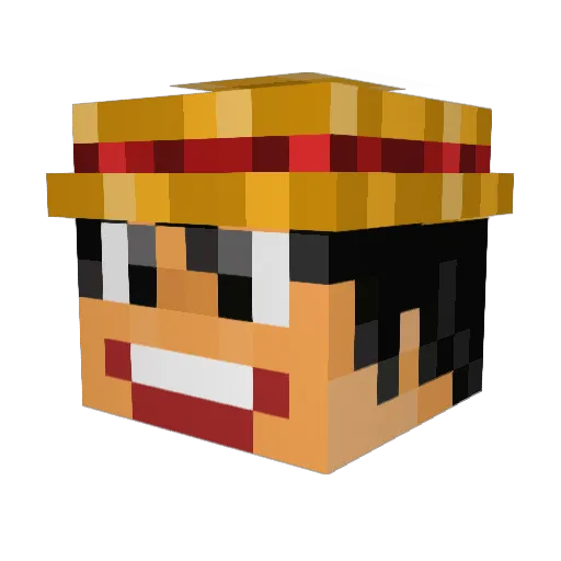 Bittegehwegdanke Minecraft avatar head, 3D render