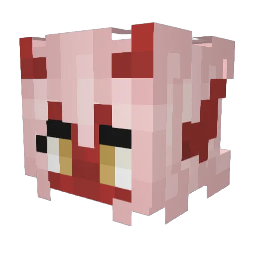 Bitter42 Minecraft avatar head, 3D render