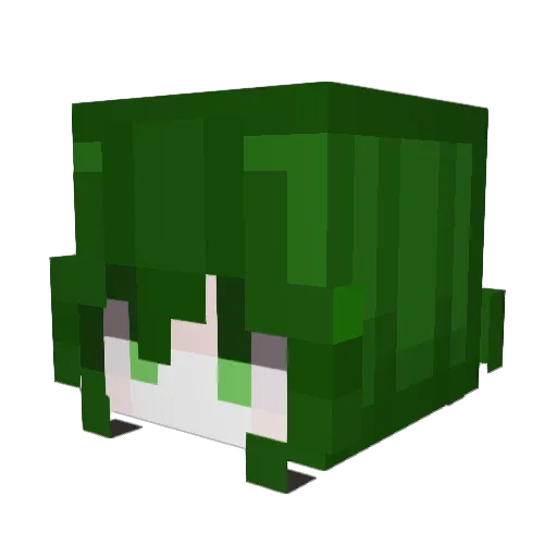 Bitter_Etude Minecraft avatar head, 3D render