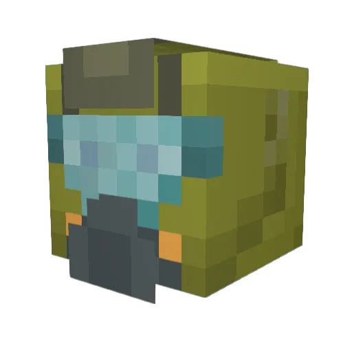 Bitterman515 Minecraft avatar head, 3D render