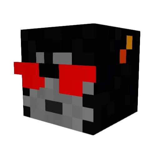 Bittorett Minecraft avatar head, 3D render