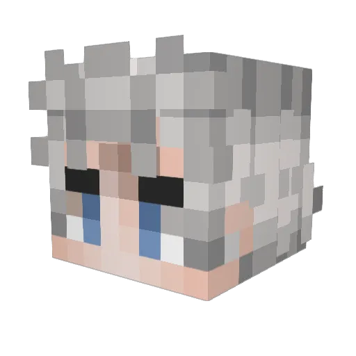 BittosKase Minecraft avatar head, 3D render