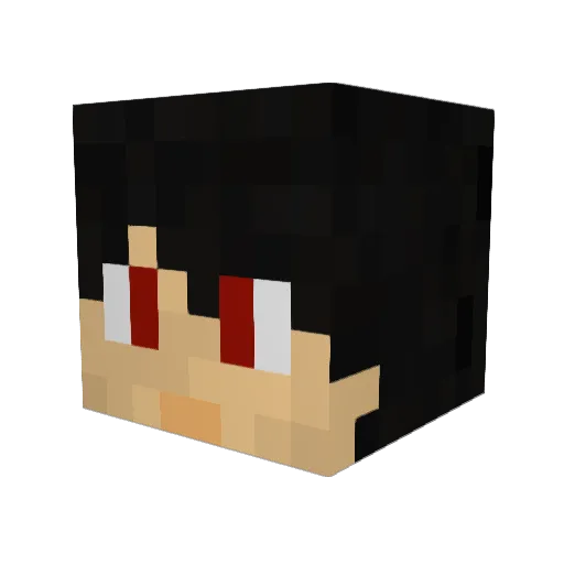 Bittrix Minecraft avatar head, 3D render