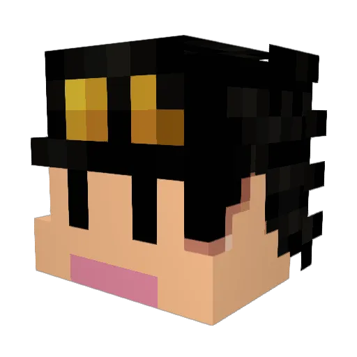 BittyUmbrella49 Minecraft avatar head, 3D render