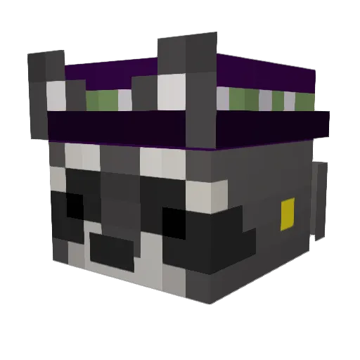 Biv7 Minecraft avatar head, 3D render
