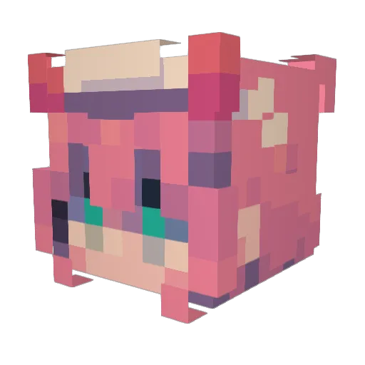 Bivestew_ Minecraft avatar head, 3D render