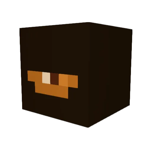 Bivo7 Minecraft avatar head, 3D render