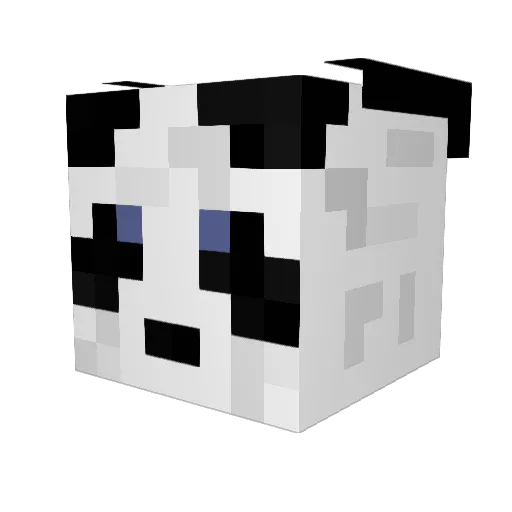 Biwawa Minecraft avatar head, 3D render