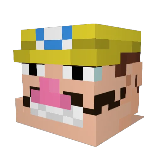 BixByte Minecraft avatar head, 3D render