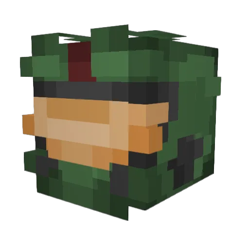 BixCrush Minecraft avatar head, 3D render