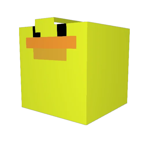 BixTheGoldenBoy Minecraft avatar head, 3D render