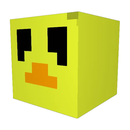 BixeEnClaquette Minecraft avatar head, 3D render