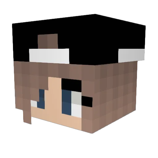 Bixy_ru Minecraft avatar head, 3D render