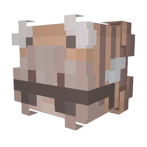 BizFix Minecraft avatar head, 3D render
