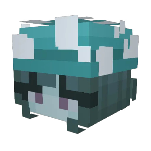 BizMullah Minecraft avatar head, 3D render