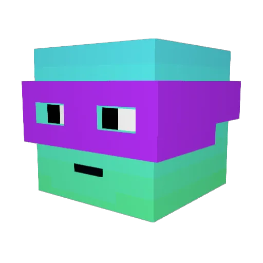 Biz__ Minecraft avatar head, 3D render