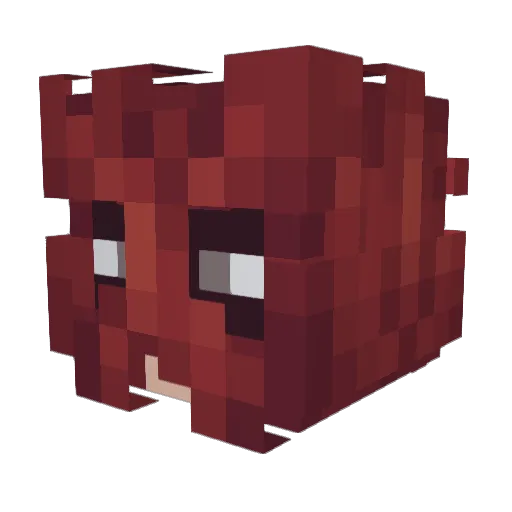 BizarreMonarch Minecraft avatar head, 3D render