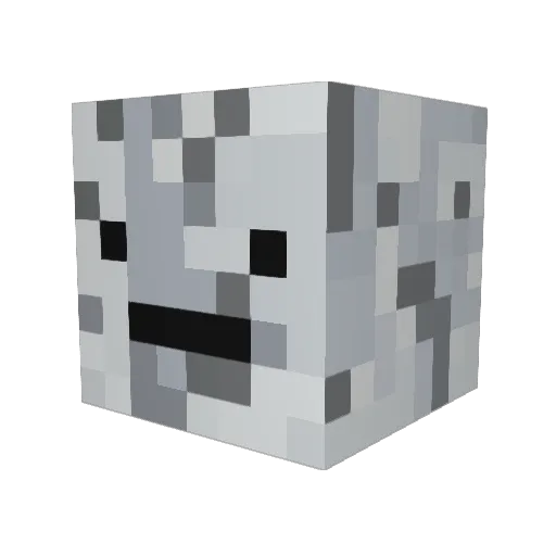 BizeeB Minecraft avatar head, 3D render
