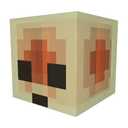 BizelBoy Minecraft avatar head, 3D render