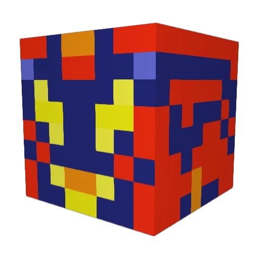 BiziBoo Minecraft avatar head, 3D render