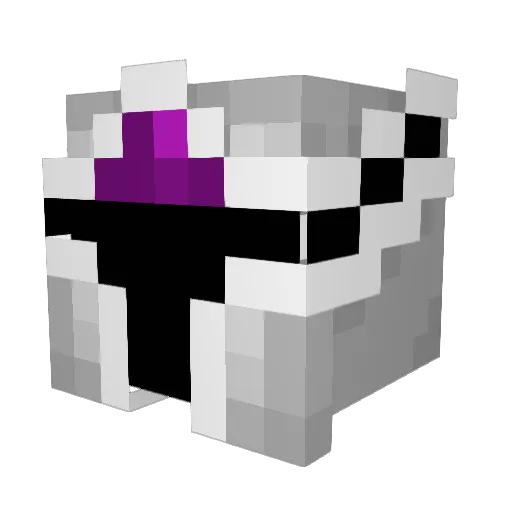 Bizluu Minecraft avatar head, 3D render
