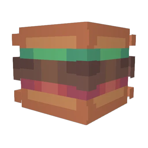 Bizon Minecraft avatar head, 3D render