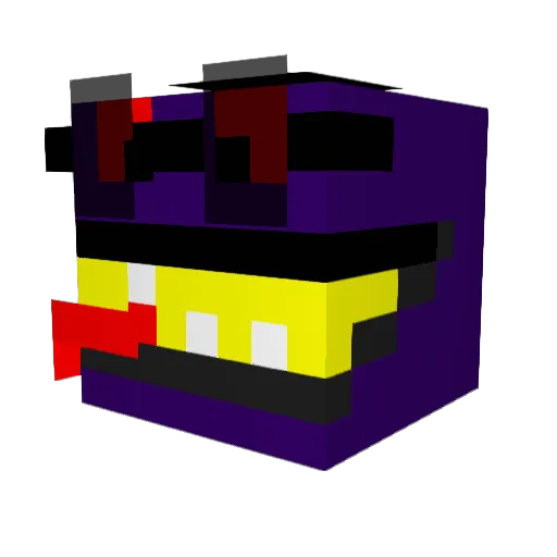 BizonKing Minecraft avatar head, 3D render