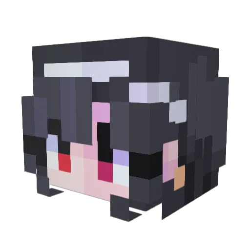 Biztram89 Minecraft avatar head, 3D render