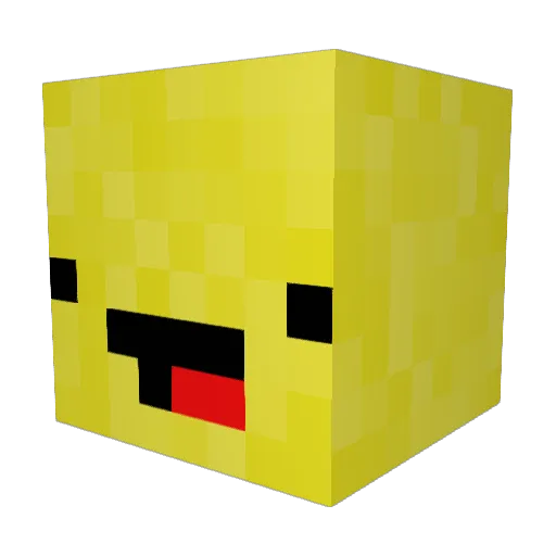 Bizybeast Minecraft avatar head, 3D render