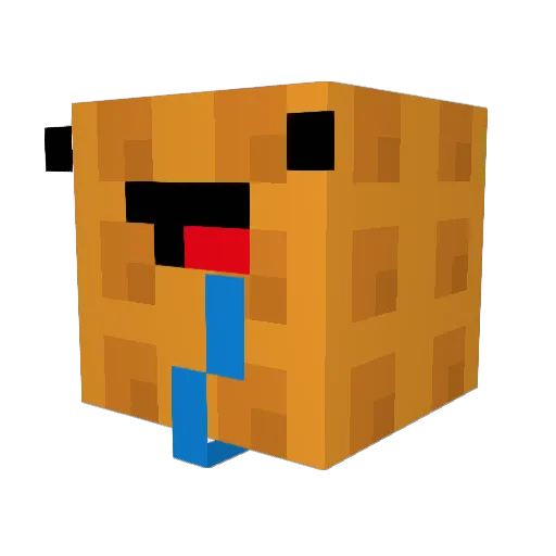 Bizzareon2 Minecraft avatar head, 3D render