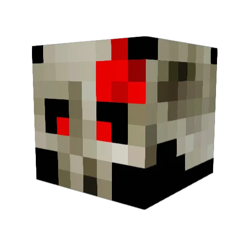 Bizzmark Minecraft avatar head, 3D render