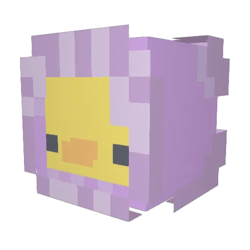 Bizzo34 Minecraft avatar head, 3D render