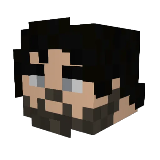 Bjarni99 Minecraft avatar head, 3D render