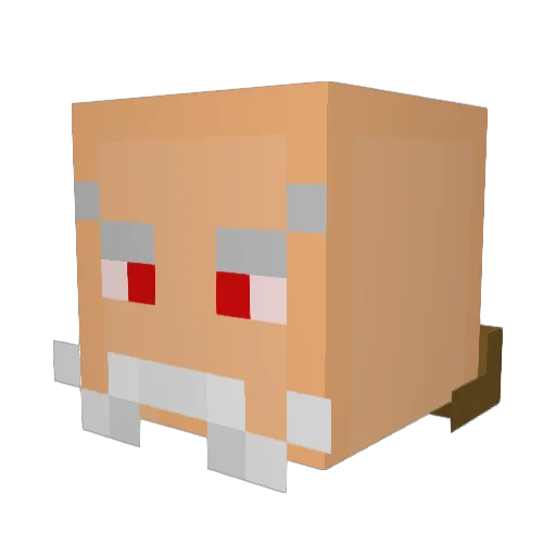 Bjeres Minecraft avatar head, 3D render