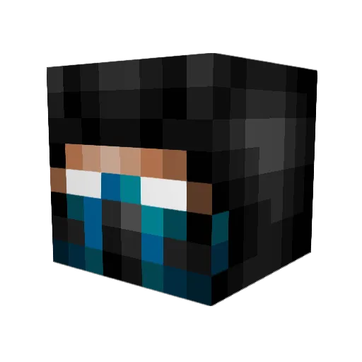BjergerKing12 Minecraft avatar head, 3D render