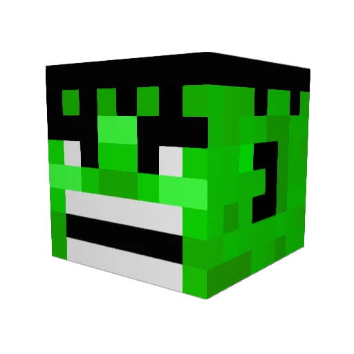 Bjerring77 Minecraft avatar head, 3D render