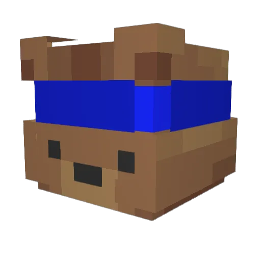 Bjewy Minecraft avatar head, 3D render