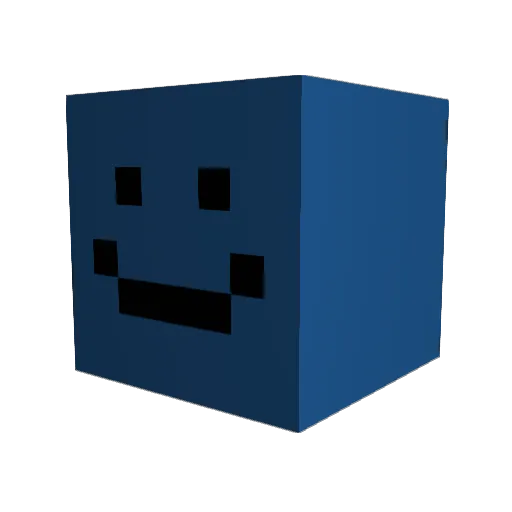 Bjitu Minecraft avatar head, 3D render