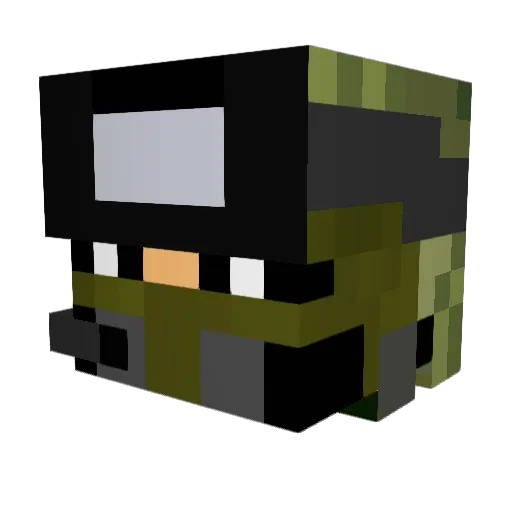 Bjoern1012 Minecraft avatar head, 3D render