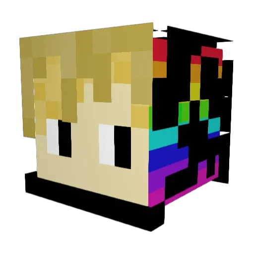 Bjoernscott Minecraft avatar head, 3D render