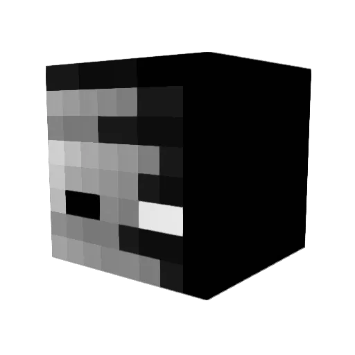 Bjoernzi Minecraft avatar head, 3D render