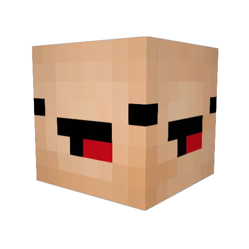 Bjorch Minecraft avatar head, 3D render