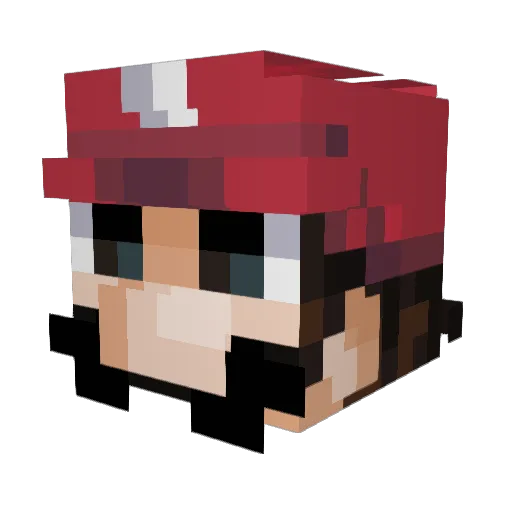 BjorkX Minecraft avatar head, 3D render
